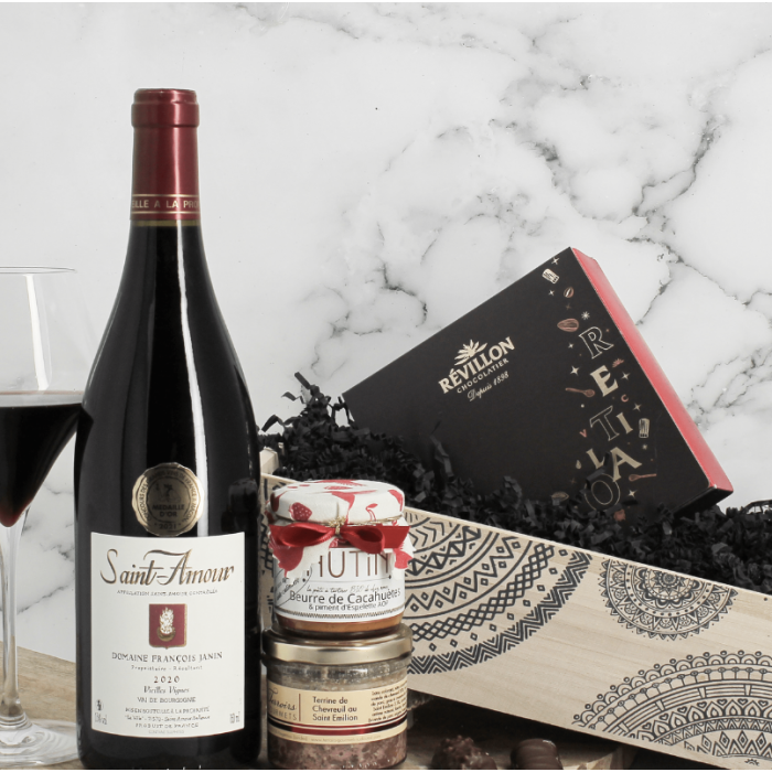 CADEAU VIN SAINT VALENTIN : coffret vin saint valentin livré en 24h