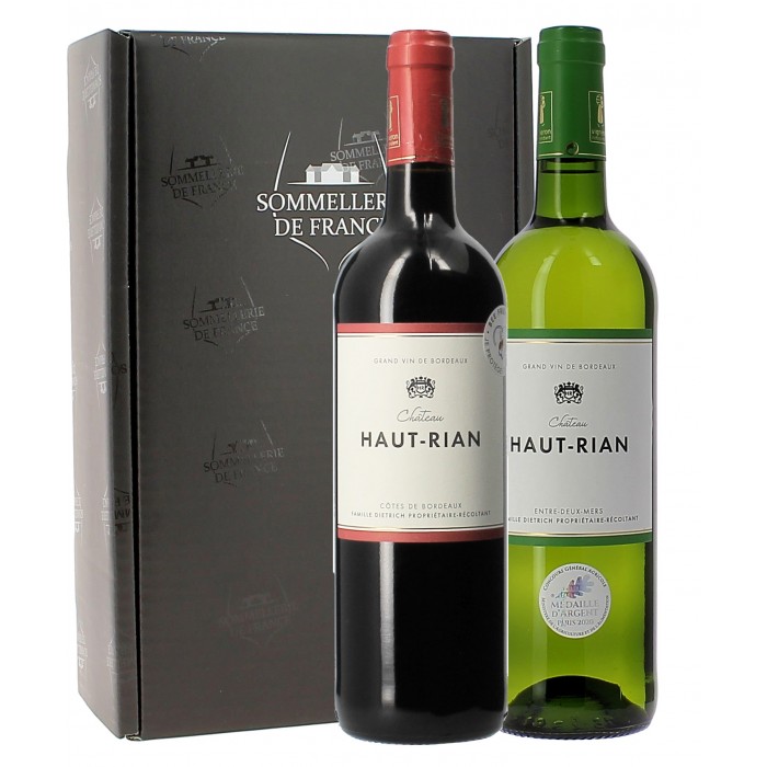 Coffret vins de Bordeaux du Château Haut-Rian - idée cadeau