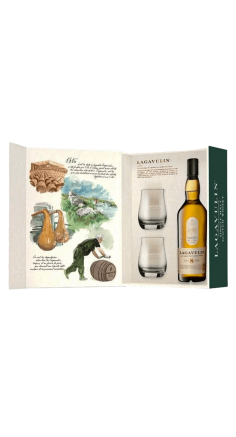 Coffret Whisky Lagavulin 8 ans + 2 verres